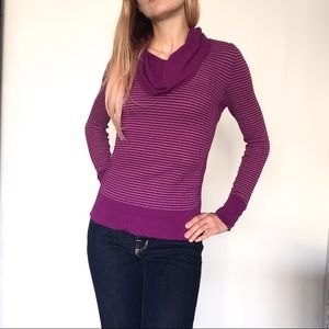 Takeout Purple Striped Sweater